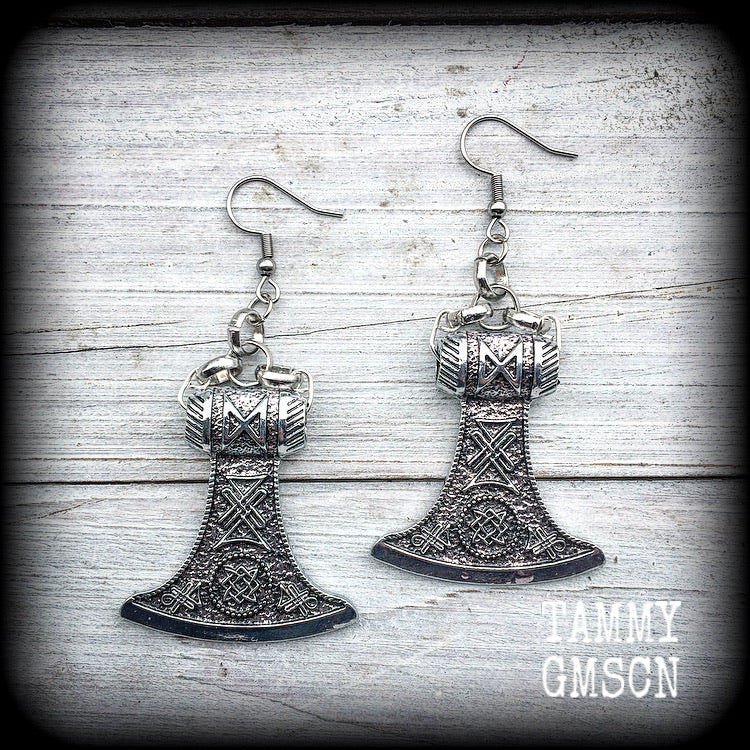 Viking knotwork earrings