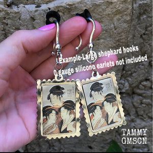 Three Beauties-Geisha earrings-Japanese earrings