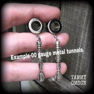 00 gauge tunnel earrings