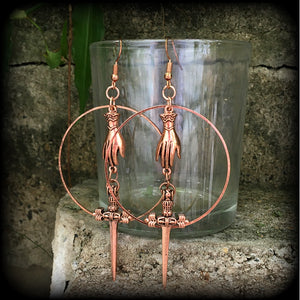 Tarot earrings-Ace of swords earrings