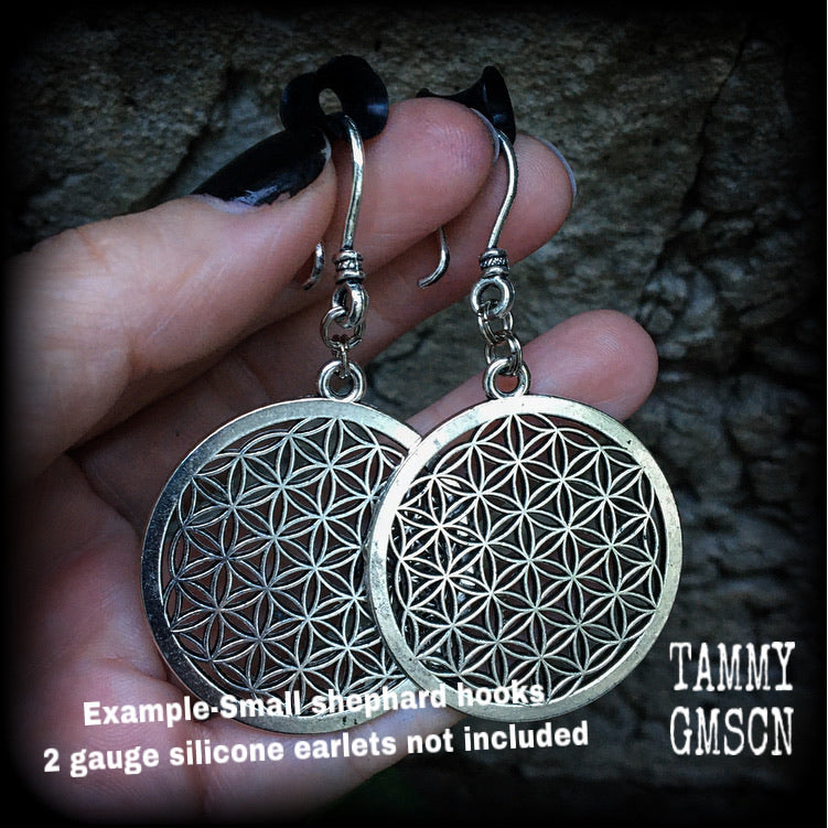 Flower of Life earrings-Mandala earrings