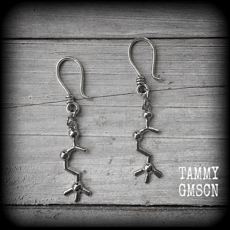 Dream molecule earrings-Acetylcholine earrings