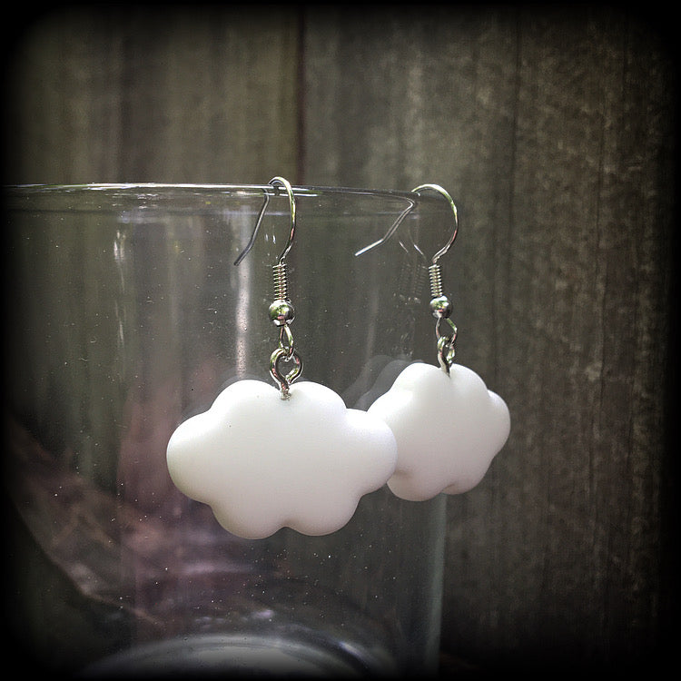 Rain cloud earrings