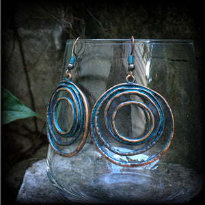Ocean rip-Vertigo earrings-Sea hag earrings