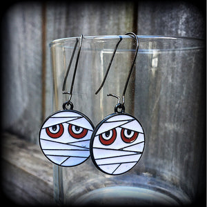 Mummy earrings-Halloween earrings