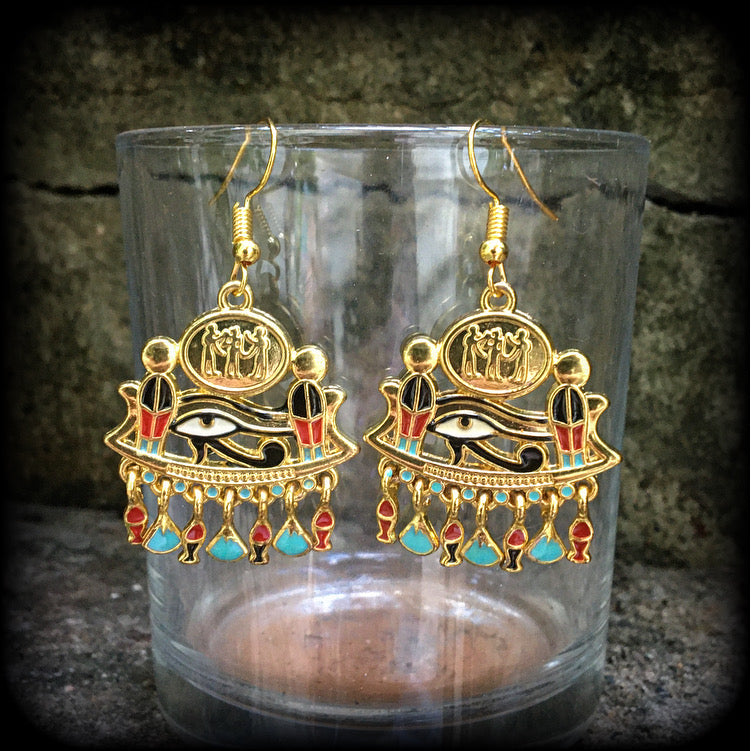 Eye of Udjat earrings-Eye of Wedjat earrings