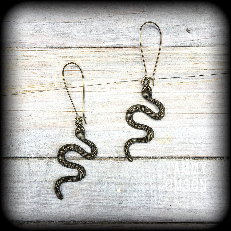 Damballah earrings-Serpent earrings-Snake earrings