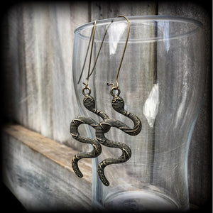 Damballah earrings-Serpent earrings-Snake earrings