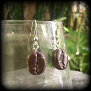 Coffee bean earrings