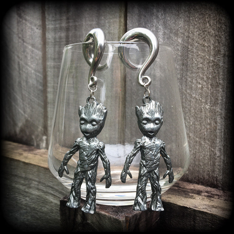 Groot earrings-Gauged earrings