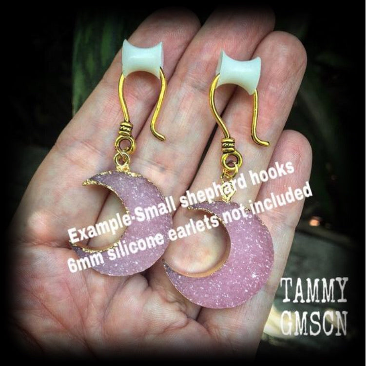 Gemstone ear hangers