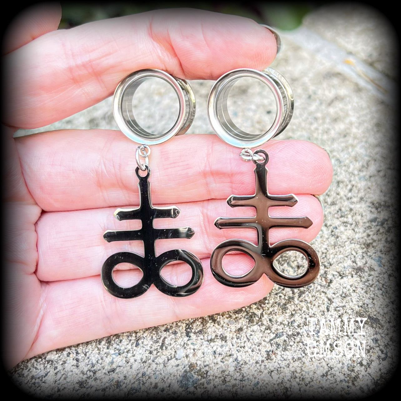 Sigil of Sulphur tunnels-Brimstone earrings