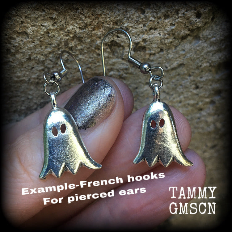 Ghost tunnel dangles-Halloween earrings