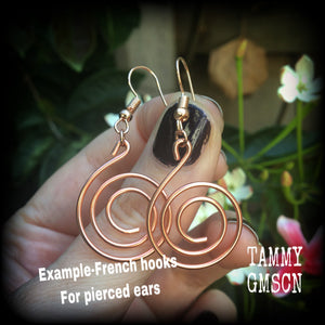 Spiral earrings-Geometric earrings