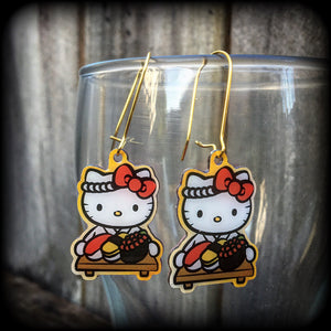 Hello Kitty earrings-Kawaii earrings