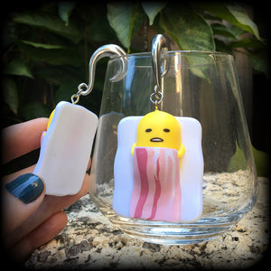 Gudetama earrings