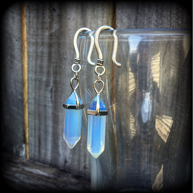 Opalite earrings-Ear hangers