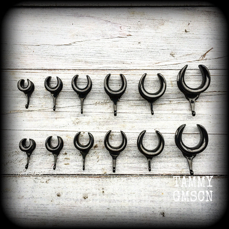 DIY gauged hooks for stretched lobes DIY hooks for ear weights DIY earrings DIY ear hangers