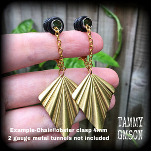 Atlantis earrings-Tunnel earrings