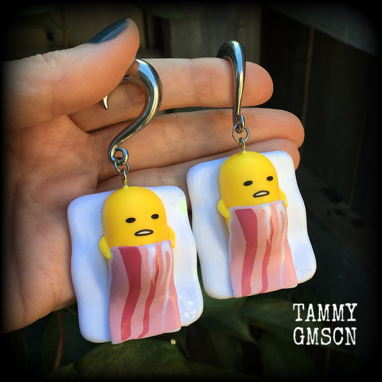 Gudetama earrings