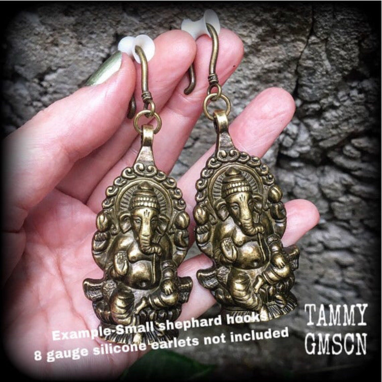 Elephant earrings-Ganesha earrings