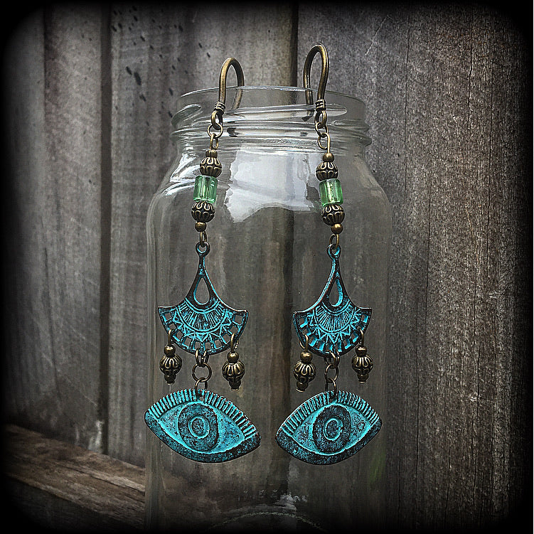 All seeing eye earrings-Sea hag earrings