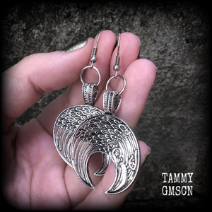 Odins raven earrings-Viking earrings