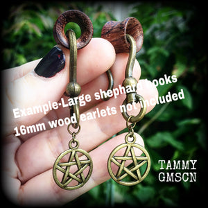 Pentagram earrings-Pentacle earrings