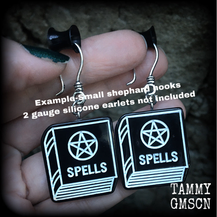 Book of shadows-Spell book earrings