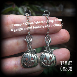 Jack O' Lantern earrings-Halloween pumpkin earrings