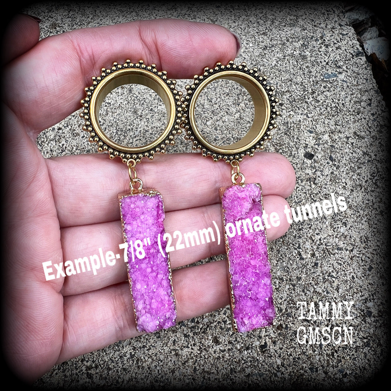 22mm tunnel earrings 