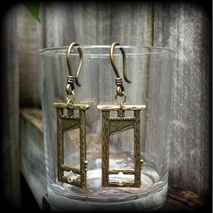 Guillotine earrings-Halloween earrings