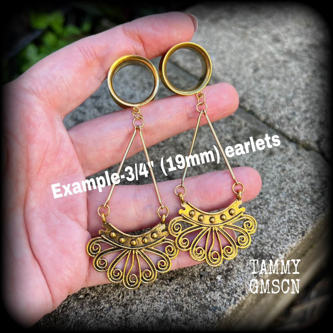 Tentacle tunnel dangles-Sea Hag earrings