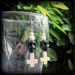 Baron Samedi earrings-Skull earrings