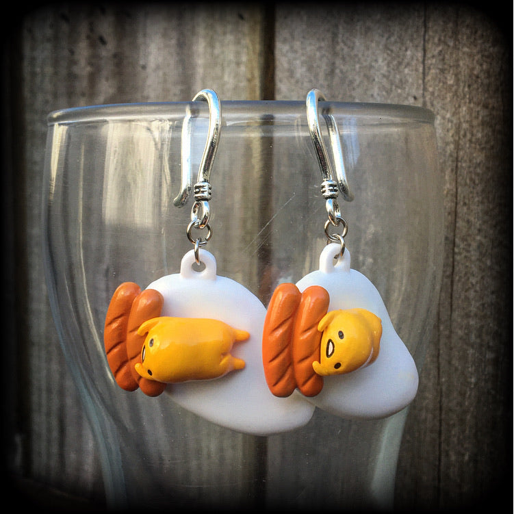 Gudetama earrings