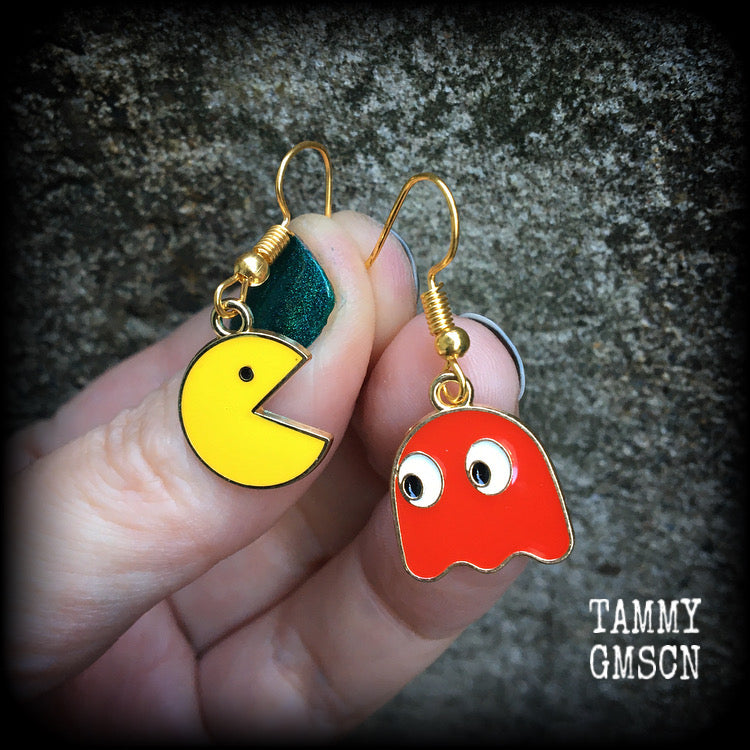 Pacman earrings 