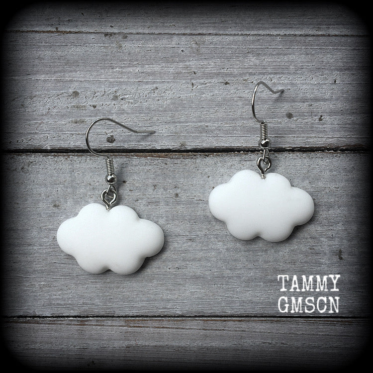 Rain cloud earrings