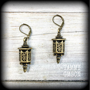 Japanese lantern earrings 