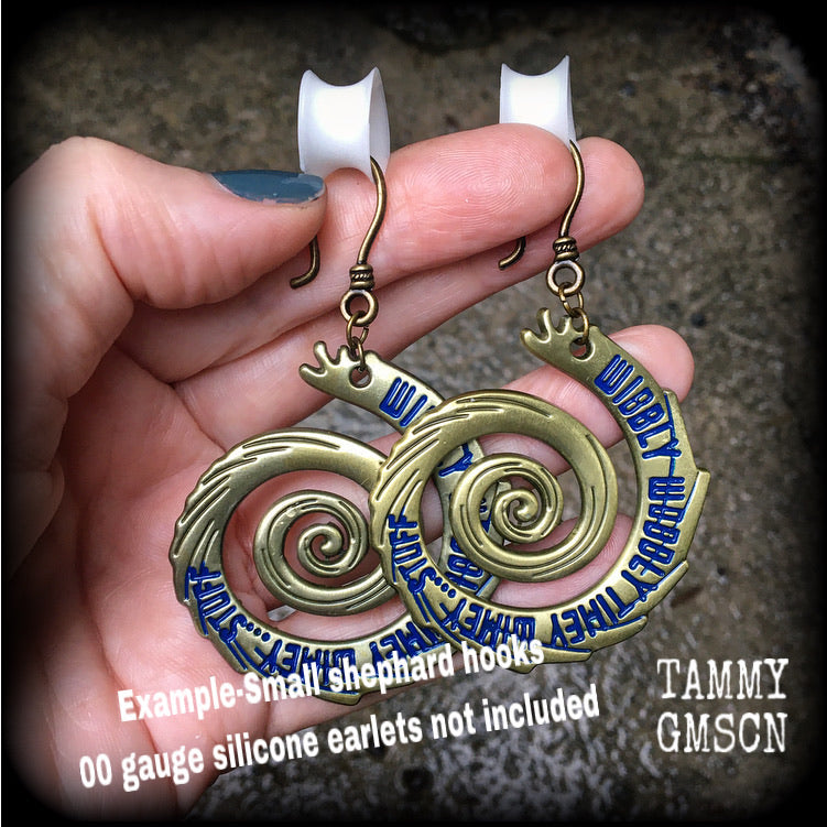 Time Lord earrings