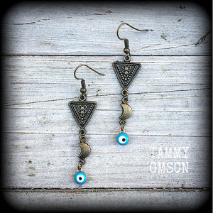 Evil eye earrings-Esoteric earrings