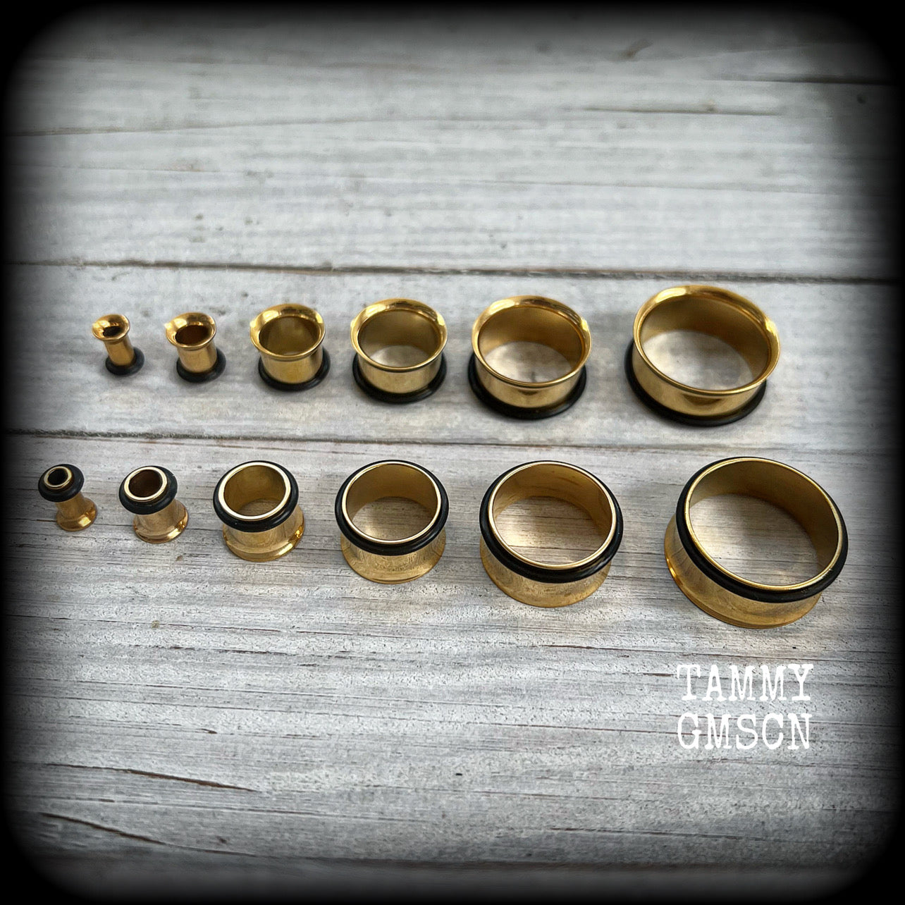 -4mm-6 gauge tunnels
-5mm-4 gauge tunnels
-6mm-2 gauge tunnels
-8mm-0 gauge tunnels
-10mm-00 gauge tunnels
-12mm-1/2" tunnels
-14mm-9/16" tunnels
-16mm-5/8" tunnels
-18mm-11/16" tunnels
-20mm-13/16" tunnels
-22mm-7/8" tunnels
-25mm-1" tunnels