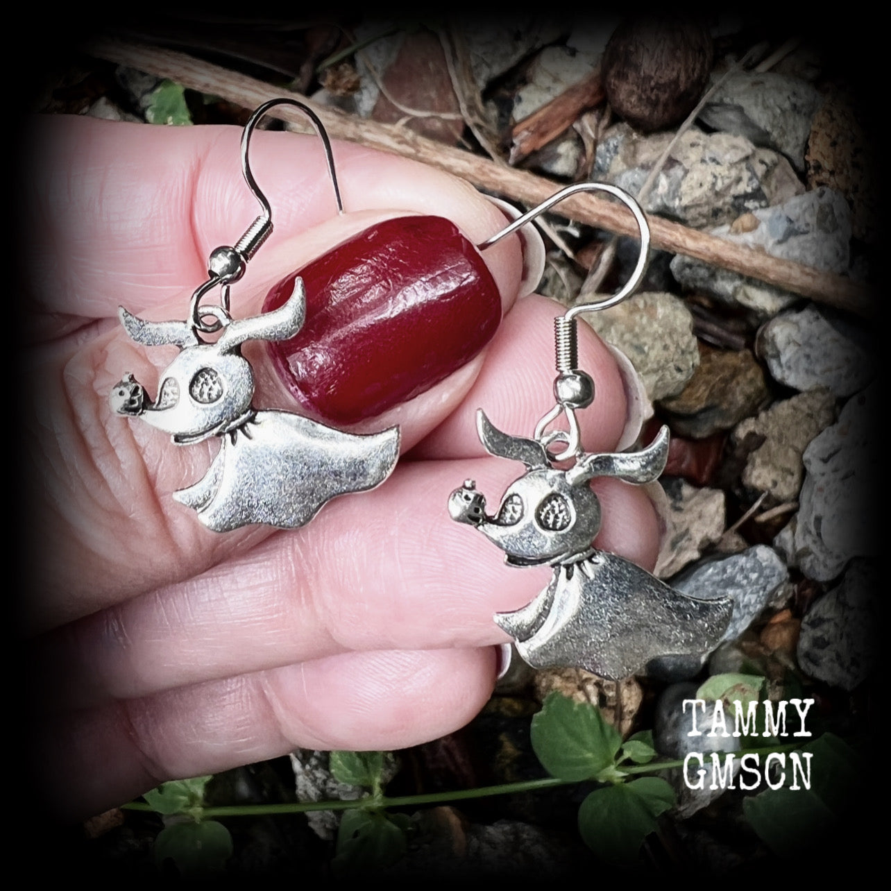 Corpse Bride-Zero earrings-Halloween earrings
