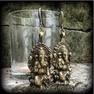 Elephant earrings-Ganesha earrings