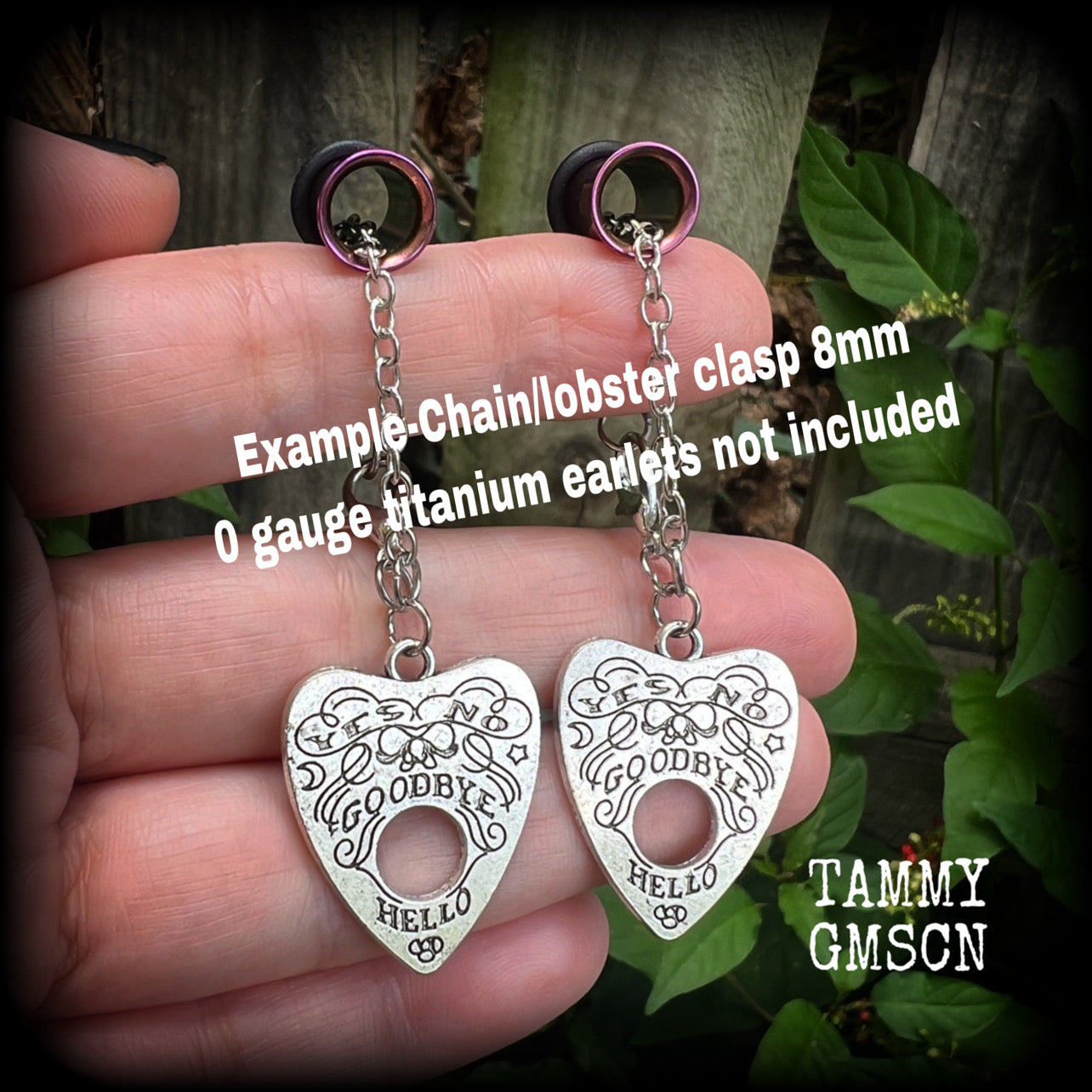 Ouija earrings-Planchette earrings