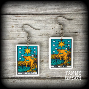 The Star earrings-Tarot card earrings