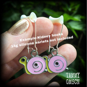 Snail earrings-Mollusk earrings