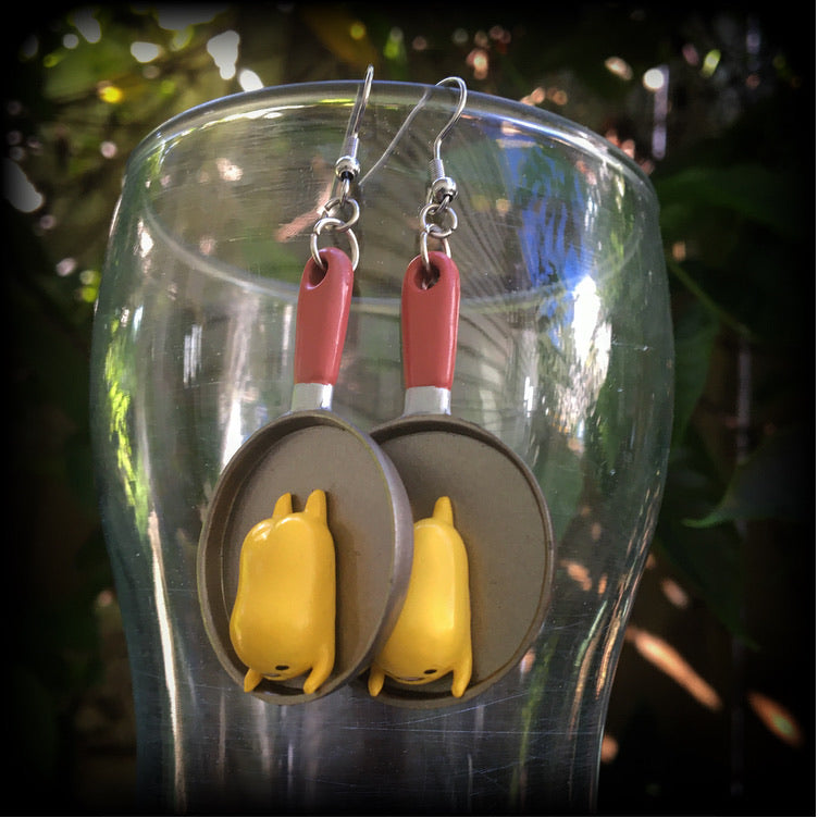 Gudetama earrings