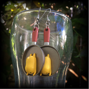 Gudetama earrings