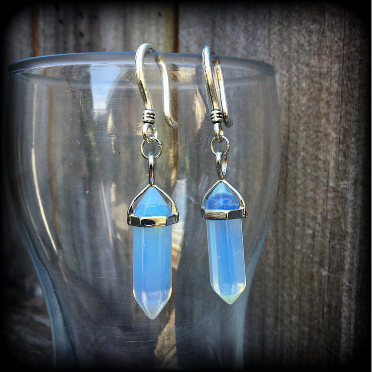 Opalite earrings-Ear hangers