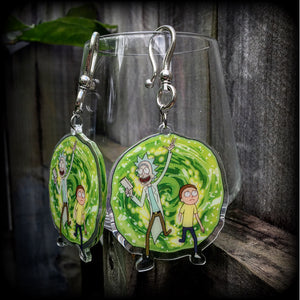 Rick and Morty earrings-Pop Culture earrings